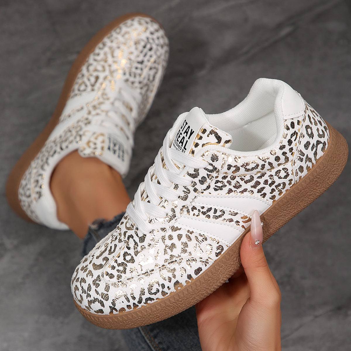 Fashionable Casual White Sneakers For Women