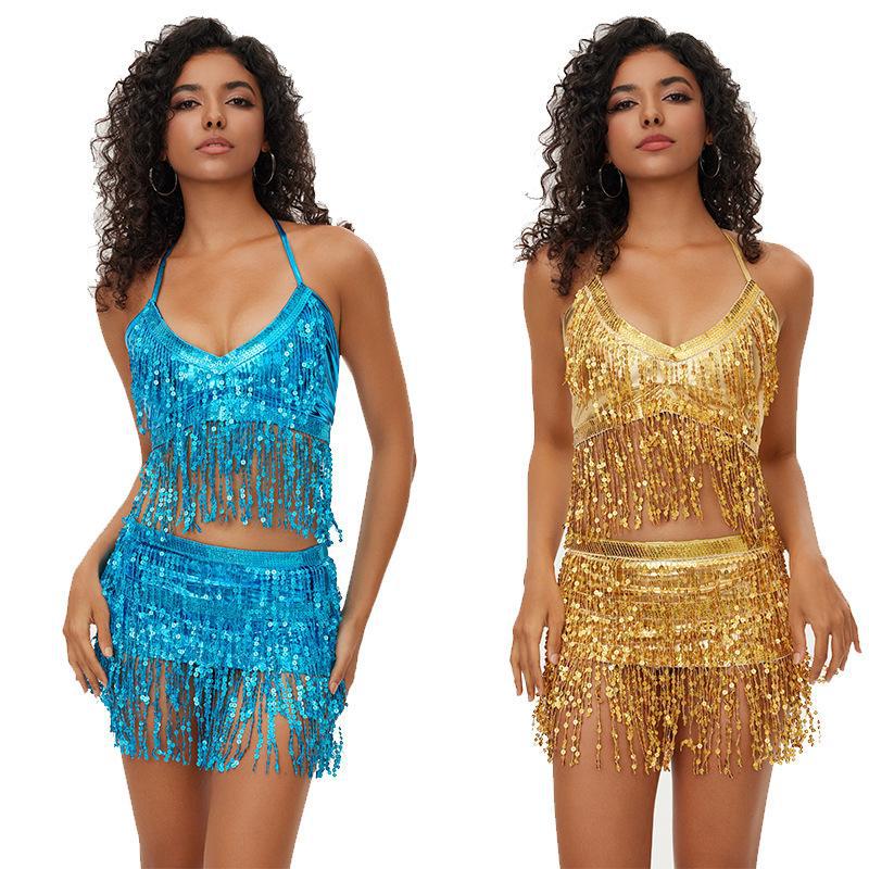 Belly Dance Costume Jazz Dance Sexy Stage Suit