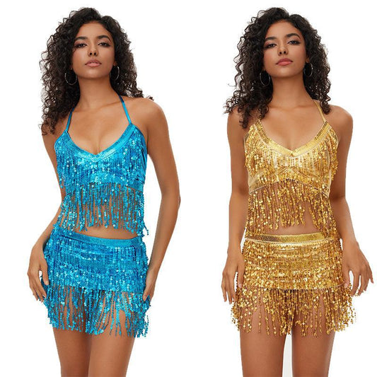 Belly Dance Costume Jazz Dance Sexy Stage Suit
