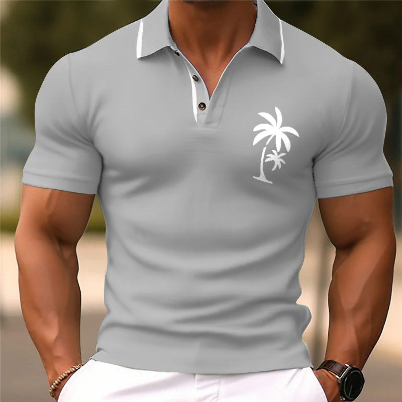 Printed Short Sleeve Simple Fashion Loose