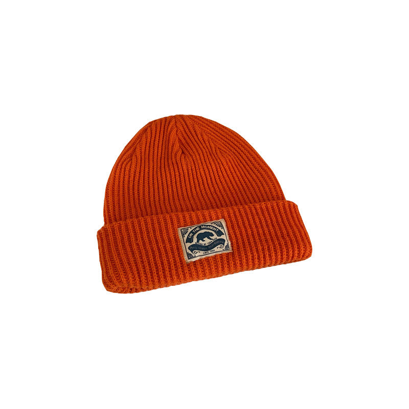 Japanese Patch Wool Hat Warm All-match Knitted