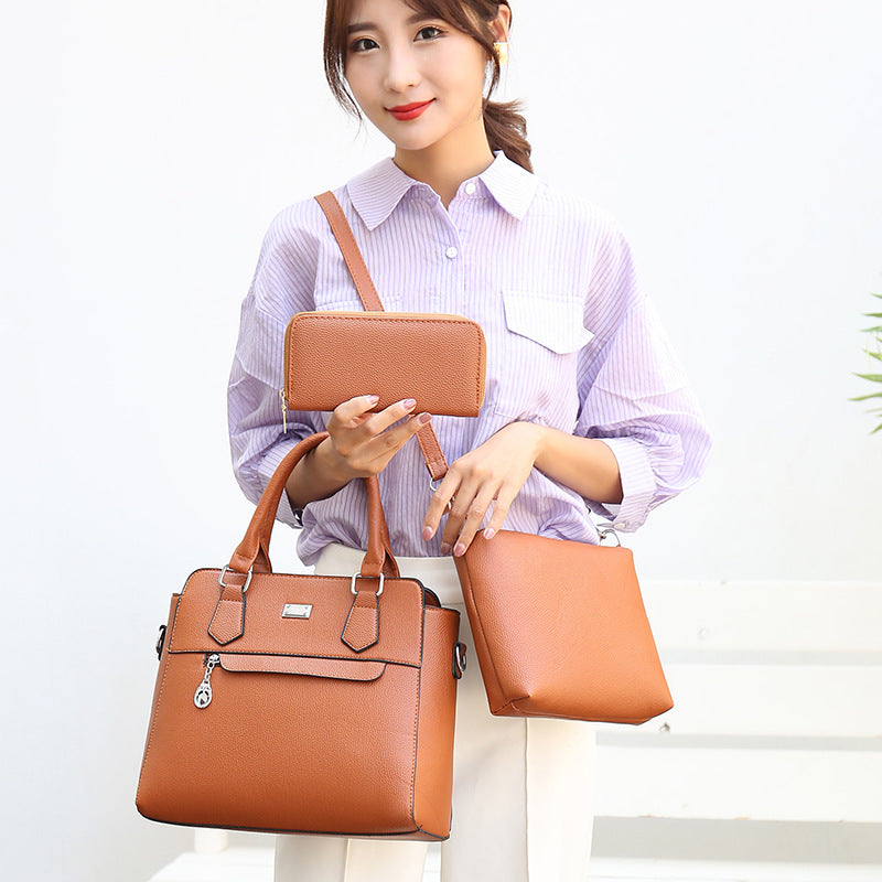 Fashionable And Simple Three-piece Mother And Child Bag Wild Large-capacity Female