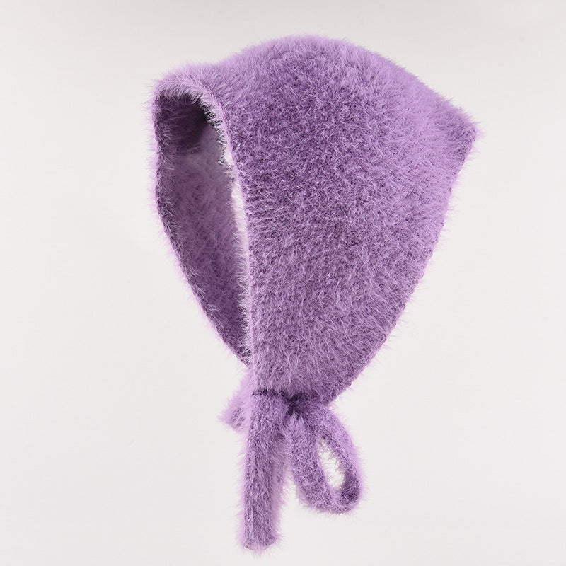 Women's Autumn And Winter Warm Plush Knitted Hat