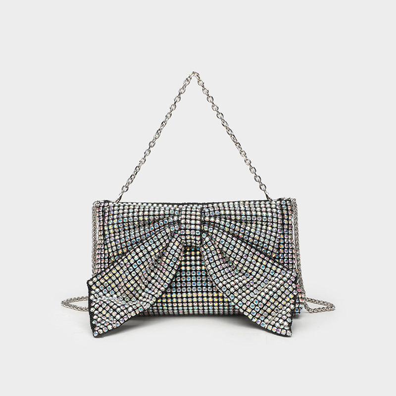 Fashion Evening Banquet Full Crystal Rhinestone Single Shoulder Chain Crossbody Bag