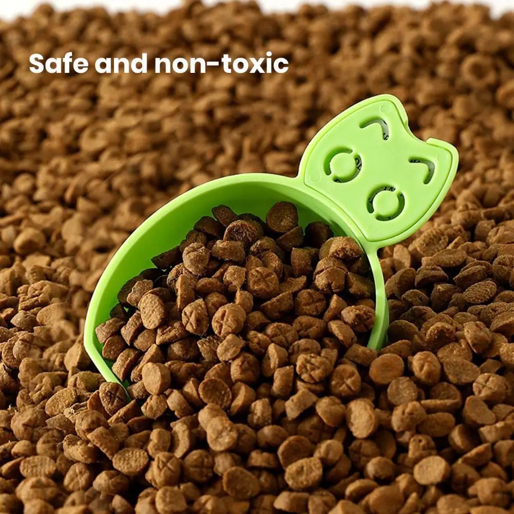 Pet Food Scoop Plastic Grain Spoon Multifunctional Timed Quantitative Feeding Spoon Safe Non-Toxic Pet Food Measuring Scoop