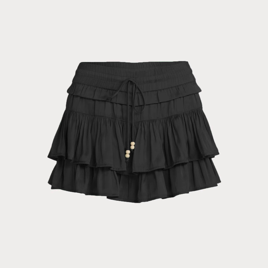 Nye højtaljede indershorts med snøre og skørtbuksedesign