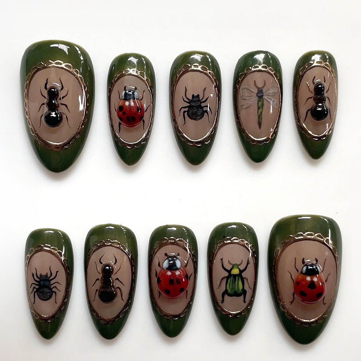 Women's Three-dimensional Flower Butterfly Love Nail Sticker
