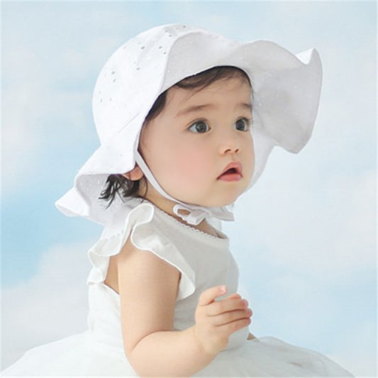 Girls Spring And Autumn Thin Large Brim Sunscreen Hat