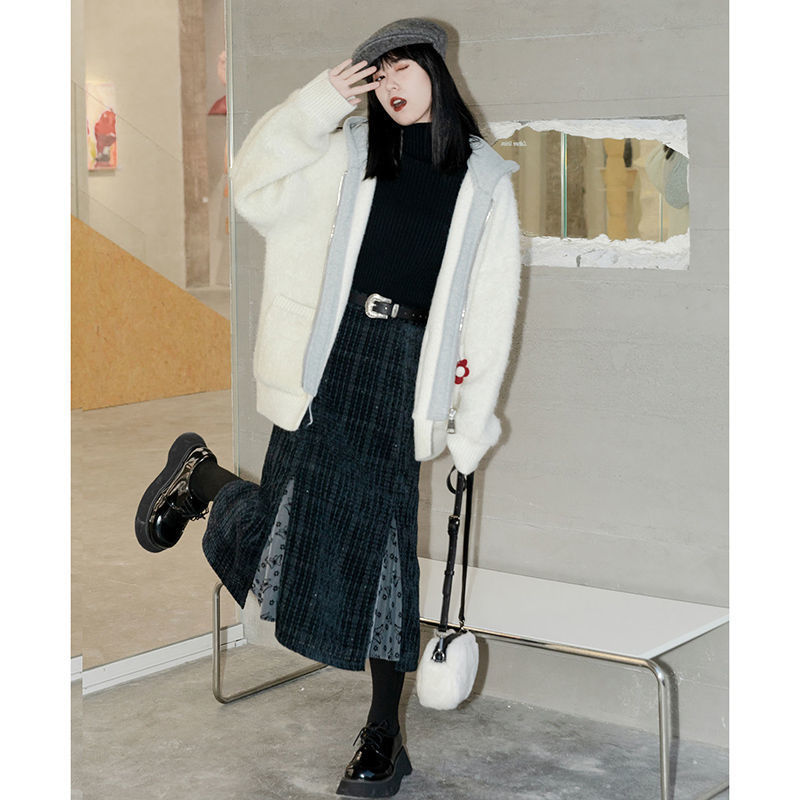 Women's Mid-length High Waist Slimming Skirt