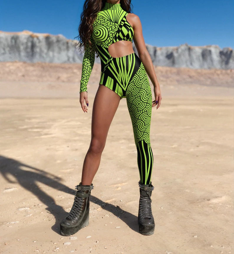 Halloween New Tights 3D Digital Printing One-piece Costume