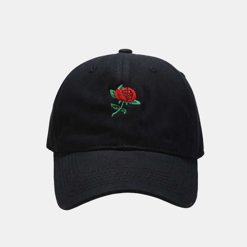 Dame Baseballkasket med Roser og Blød Top