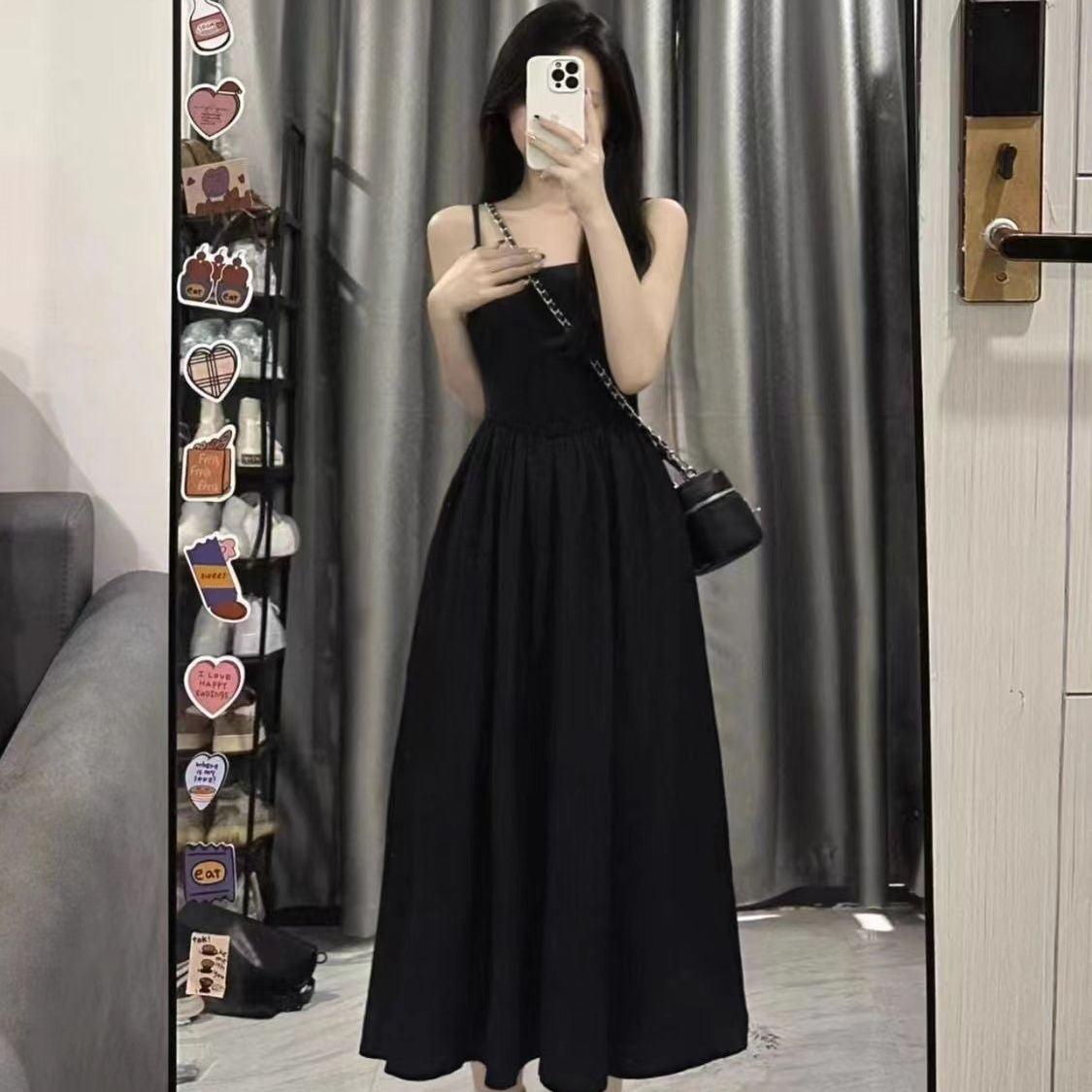 Line Slip Dress Hepburn Style Little Black Dress