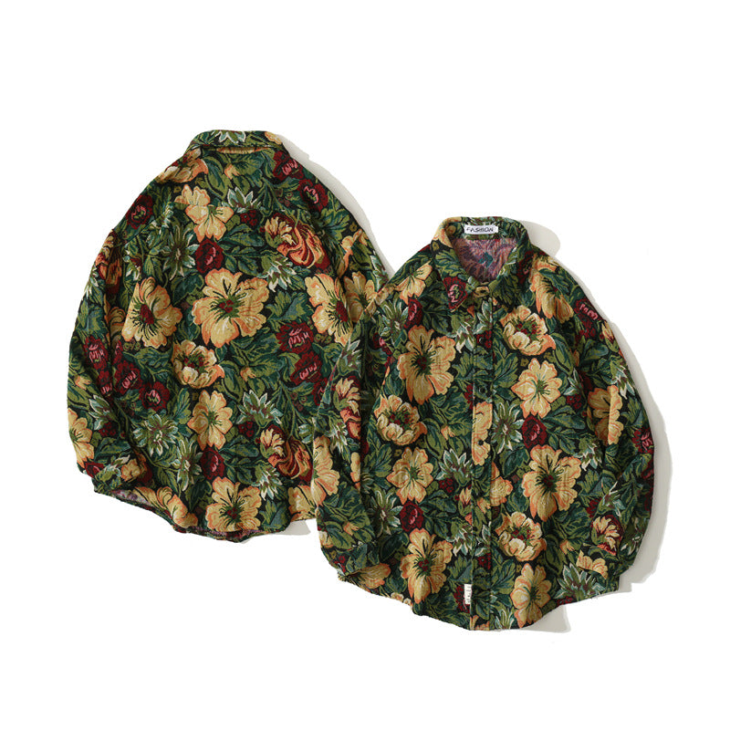 Loose Lazy Harbor Style Couple Shirt