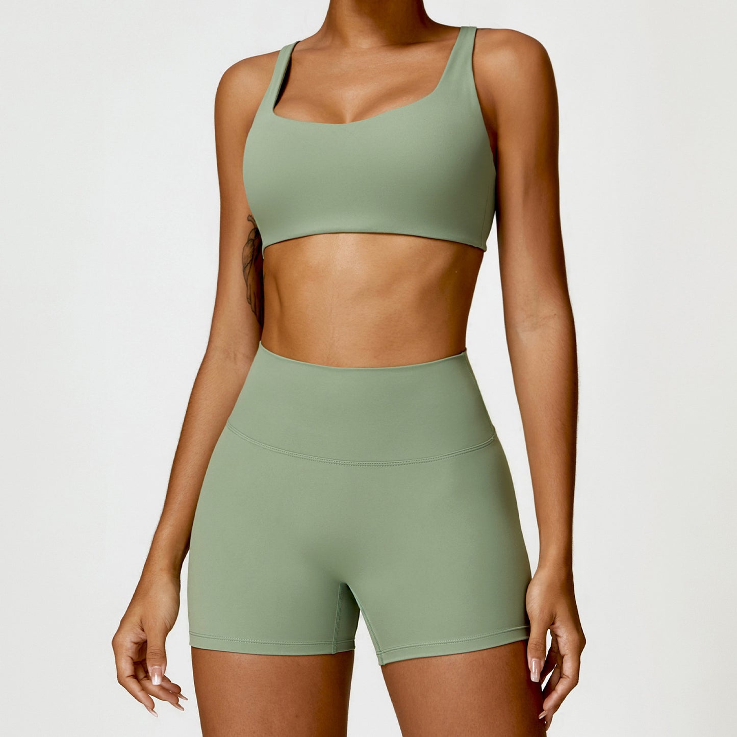 Winter Nude Feel Tight Yoga Suit High-waist Quick-drying Running Sports Workout Clothes