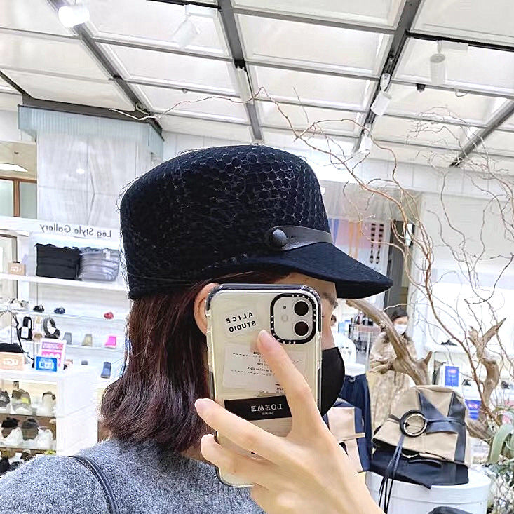 Women's Fashion Casual Mesh Decorative Peaked Hat