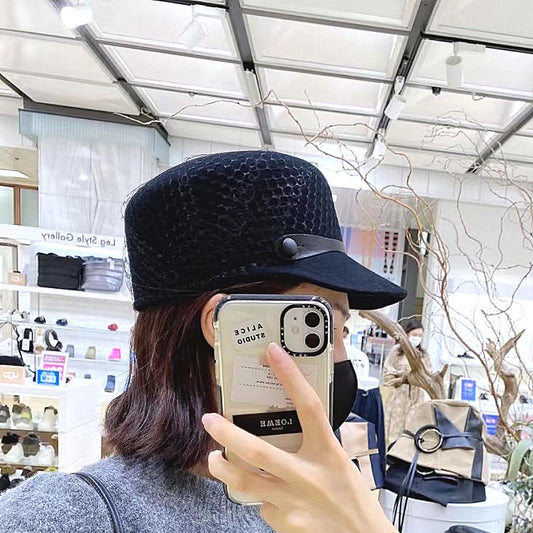Women's Fashion Casual Mesh Decorative Peaked Hat