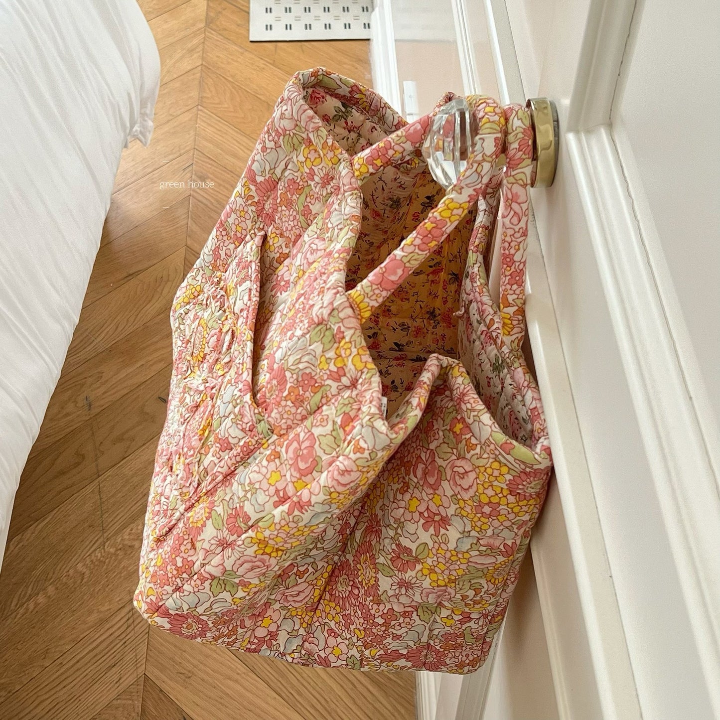 Floral Patchwork Home Sundries Storage Basket