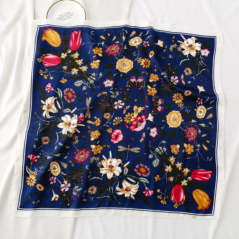 Spot Printed Satin Scarf Occupation