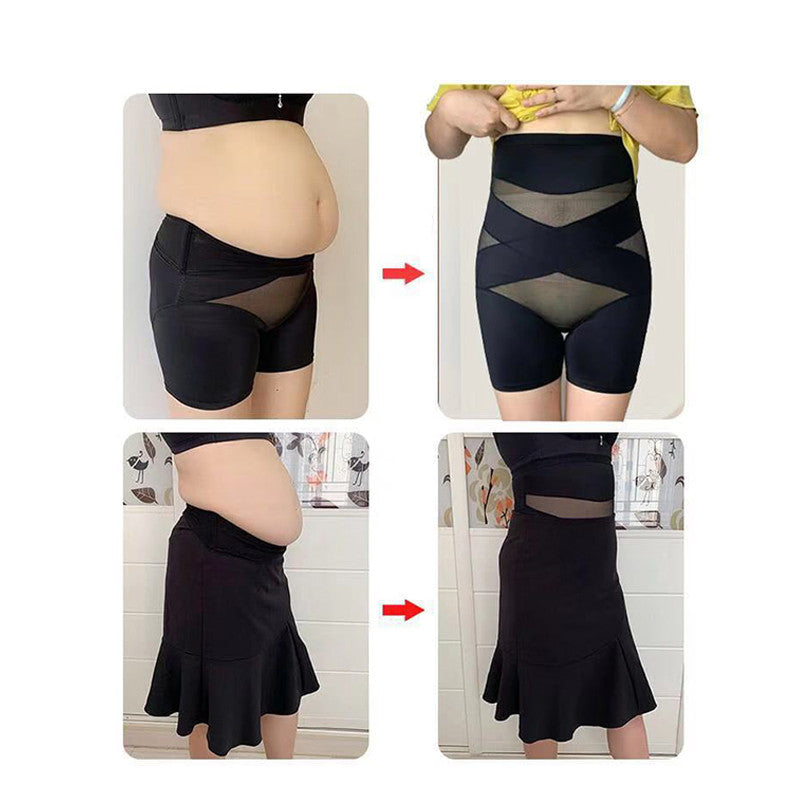 Thin Silk Abdomen Waist And Hip Lift Skinny Pants