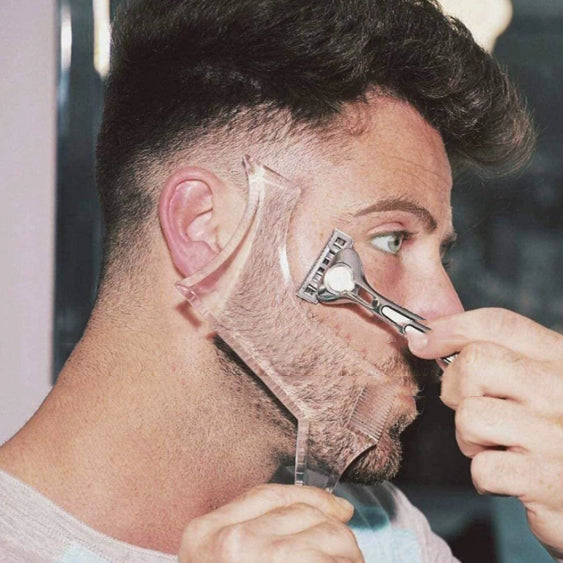Beard And Mustache Styling Template Tool Comb
