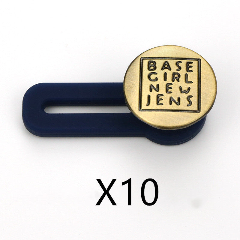 No Sew Jeans With Adjustable Expansion Waist Button