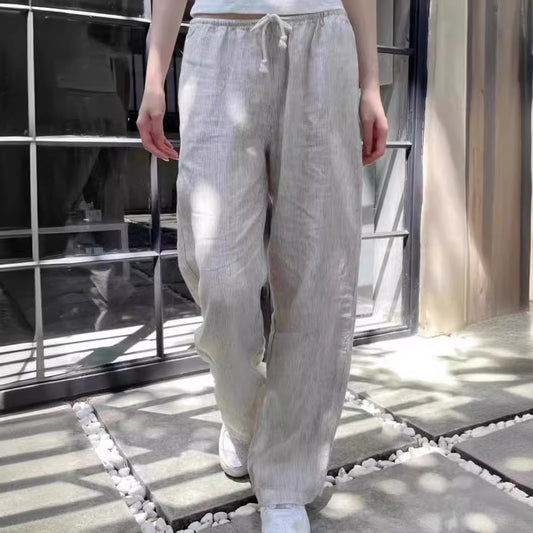 Waist Sports Casual Wide-leg Pants