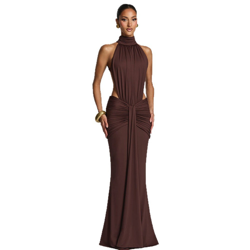 Womens European And American-style Fashionable Sexy Figure-hugging Dress