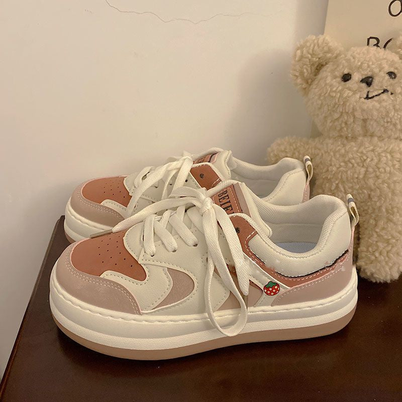 Japanese Ugly Cute Big Head Thick Sole All-match Shoes