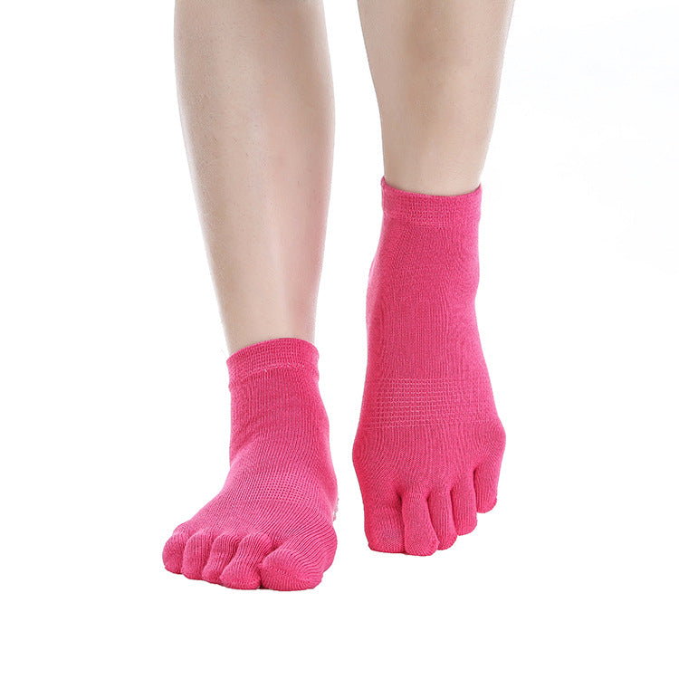 Cotton Yoga Non-slip Five-finger Sports Socks