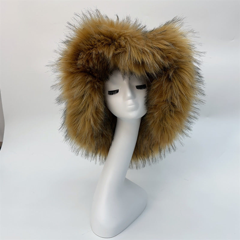 Fashionable All-match Raccoon Fur Hat