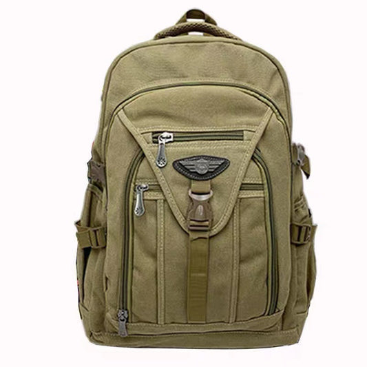 Thick Canvas Backpack Men's Wear-resistant And Durable