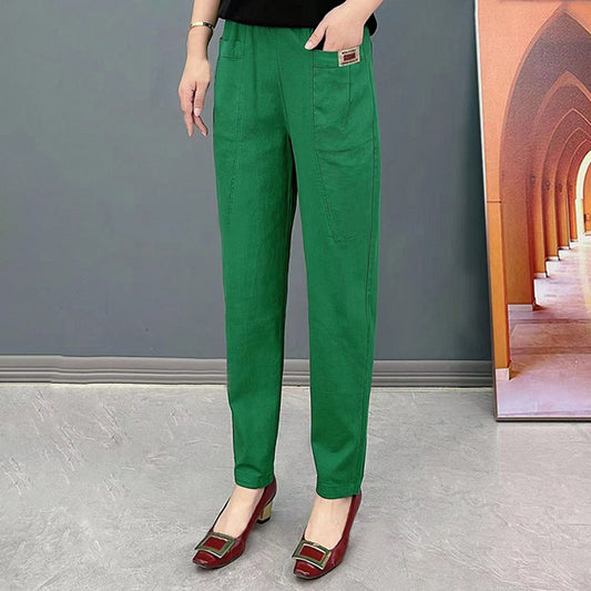 Leisure Commute All-matching Fashionable Pants Cover Belly Comfortable