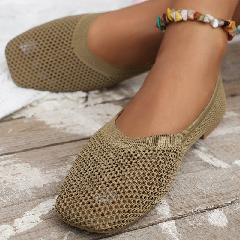 Women's Casual Versatile Solid Color Single Shoes