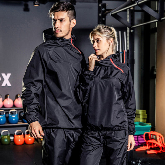 Sweat Suit Plus Inner Net Sportswear Fitness Running Sweat Two-piece Set