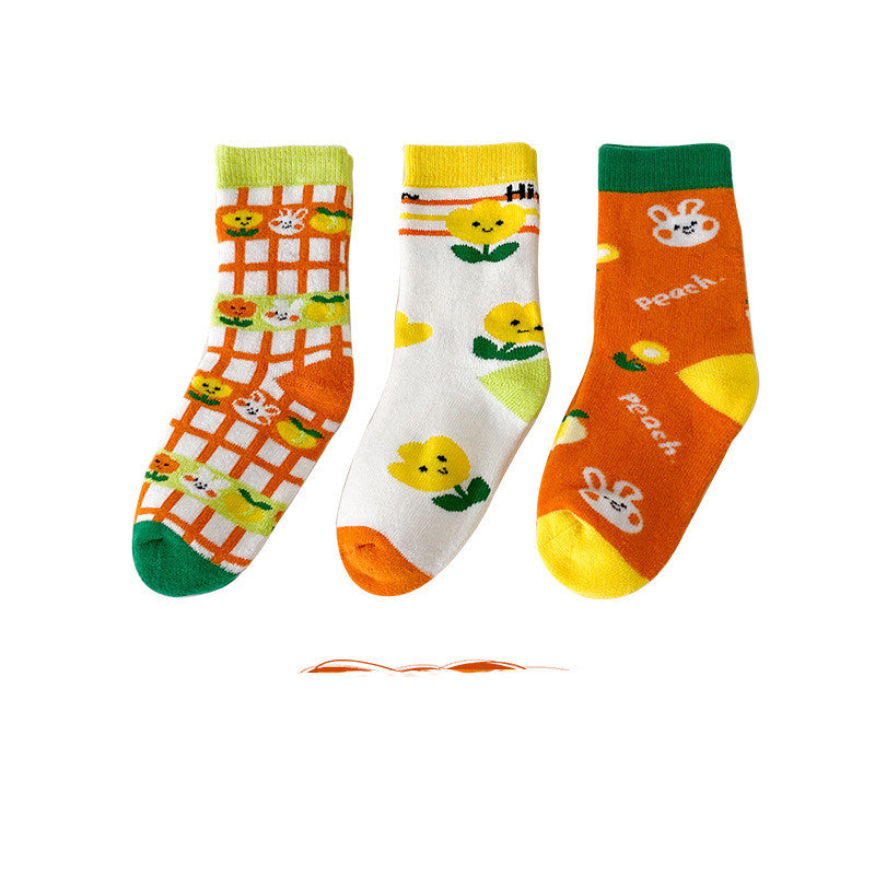 Terry Thickened Children's Socks For Autumn And Winter
