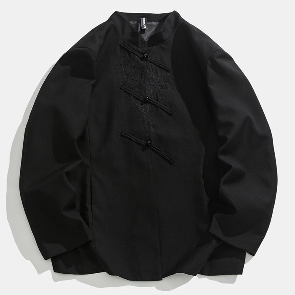 Chinese Style Stand Collar Loose Suit Jacket