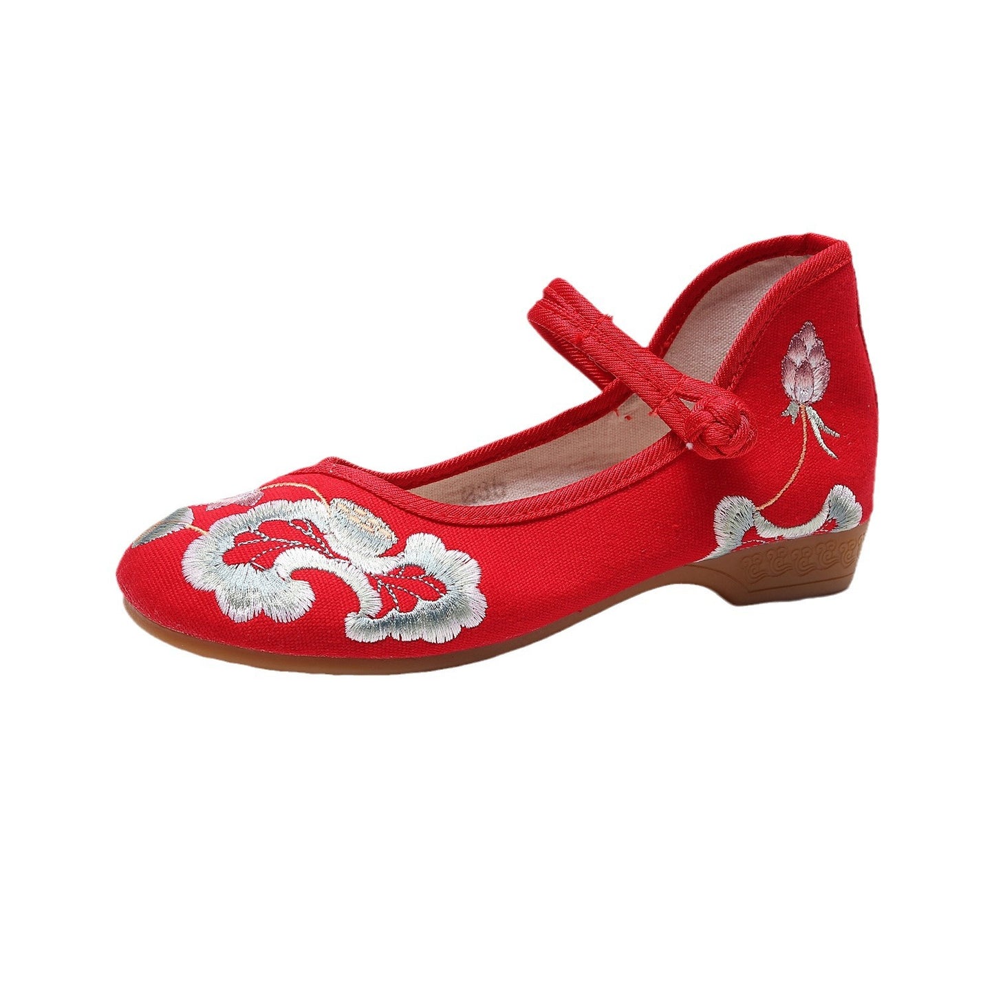 Embroidered Pumps Flower Women's Cheongsam Match
