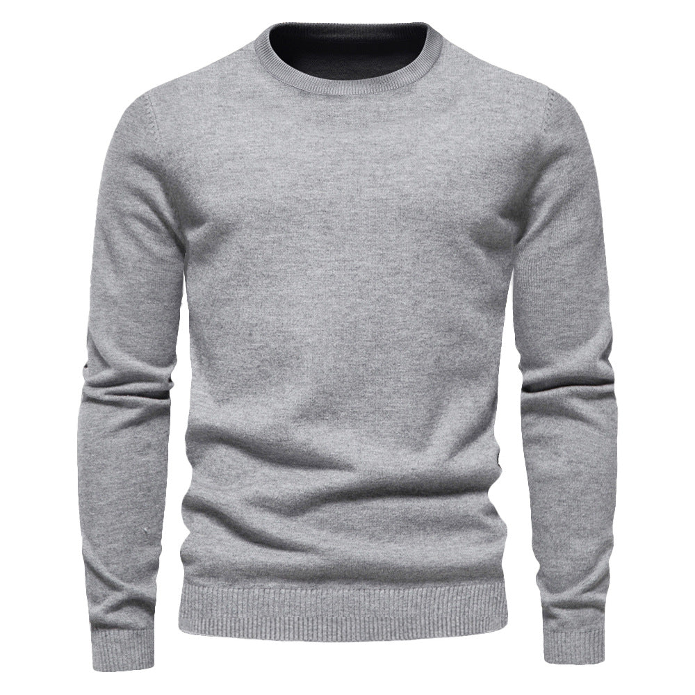 Thickened Sweater Men's Round Neck Slim Fit Men's Sweater Men's Knitwear Top