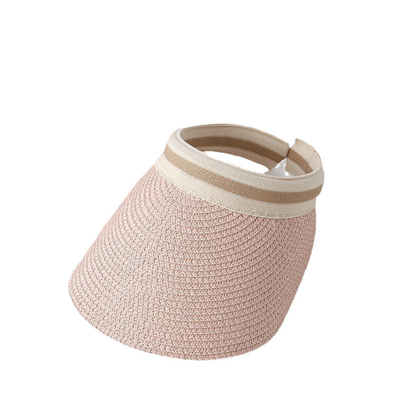 Women's All-match UV Protection Empty Top Woven Straw Hat