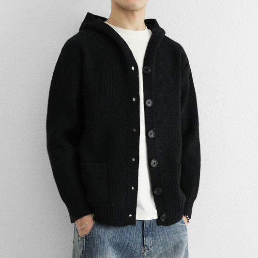 Korean-style Solid Color Trendy Casual Hooded Sweater