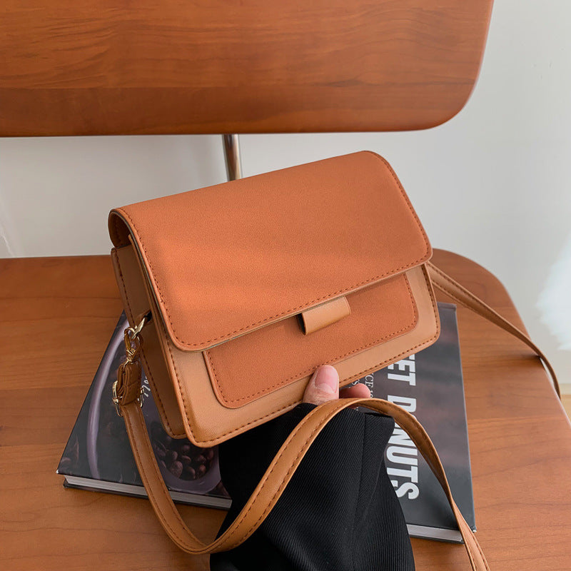 Popular Solid Color Single Shoulder Korean Style Small Square Bag