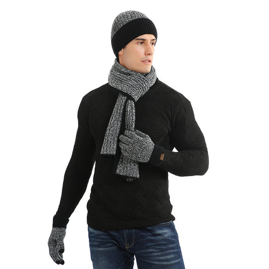 Three Piece Hat Scarf And Gloves