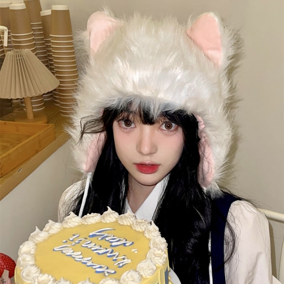 Women's Fashion Simple Cat Ear Hat