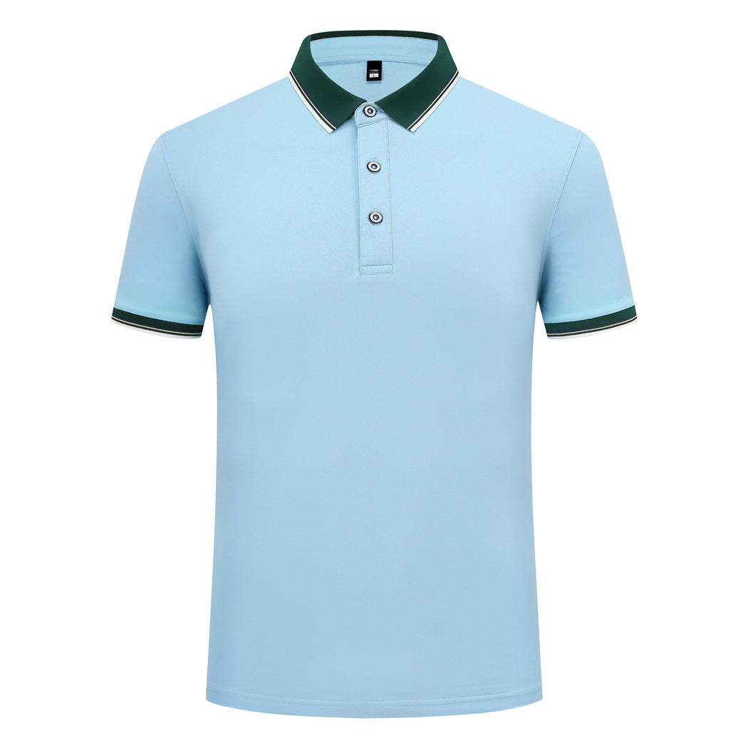 Elastic Fiber Di Skin Cotton Polo Shirt Color Matching