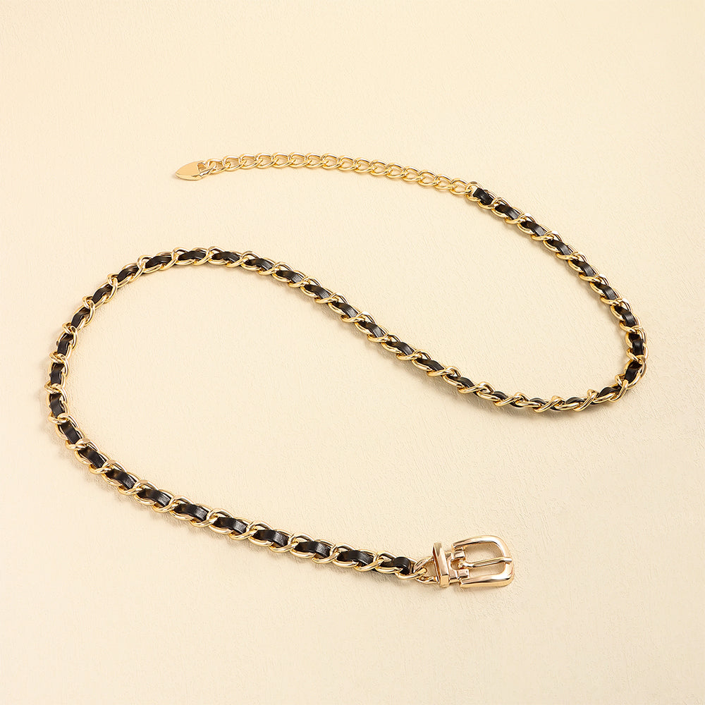 High Sense Waist Chain Metal Lady Versatile Decorative Belt Thin Chain With Skirt Suit Belt Body Chain