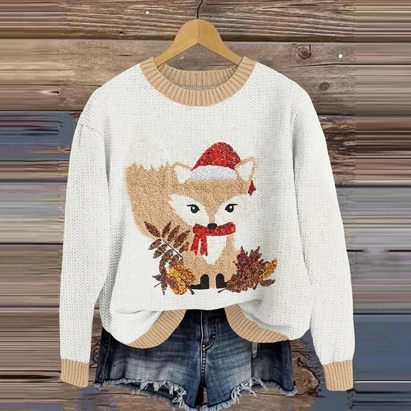 Juleinspireret Elg Ny Digital 3D Rundhalset Sweater