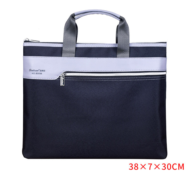 File Bag Large Capacity Waterproof Briefcase Canvas