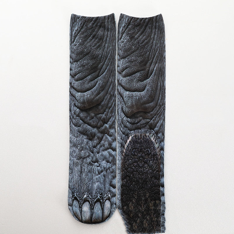 Heat Transfer 3D Printing Socks Animal Hoof Long Tube