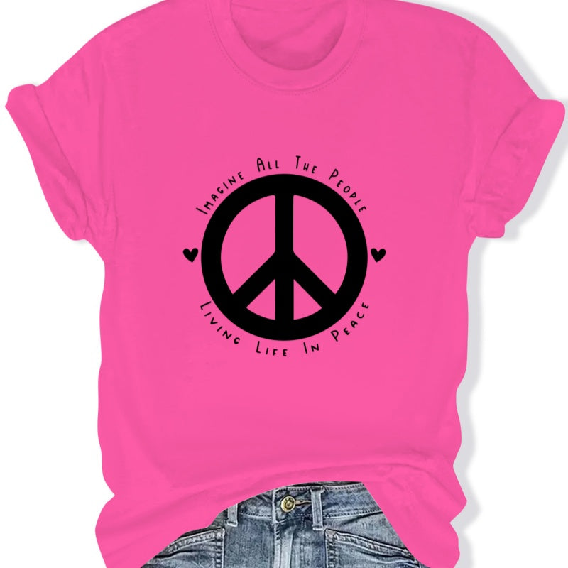 Cross-border Round Neck Fashionable Women's T-shirt