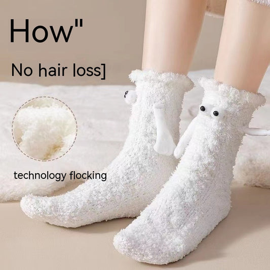Women's Fashionable Warm Coral Fleece Tube Socks